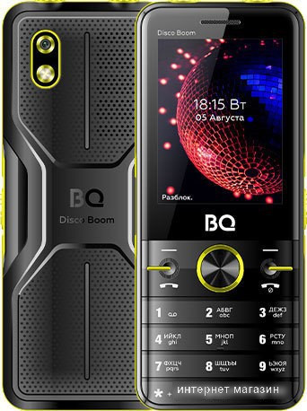 Кнопочный телефон BQ-Mobile BQ-2842 Disco Boom (желтый) - фото 1 - id-p224544881
