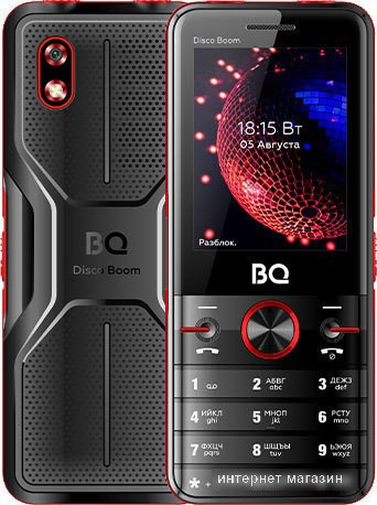 Кнопочный телефон BQ-Mobile BQ-2842 Disco Boom (красный) - фото 1 - id-p224544883