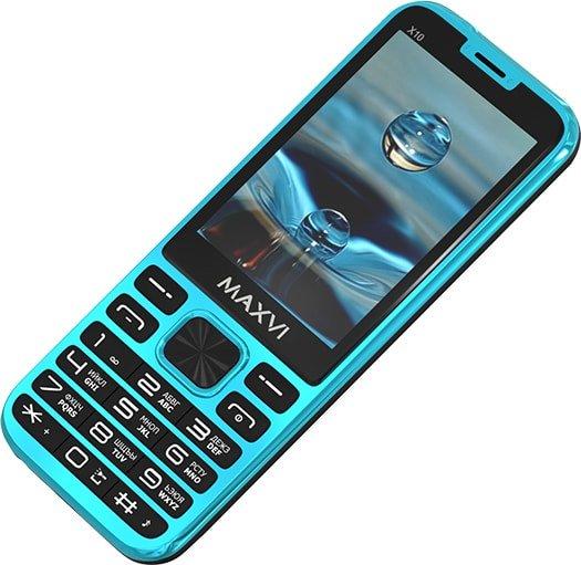 Мобильный телефон Maxvi X10 (голубой) - фото 2 - id-p224544900
