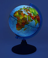 Глобус физико-политический с подсветкой от батареек Globen диаметр 210 мм, 1:60 млн