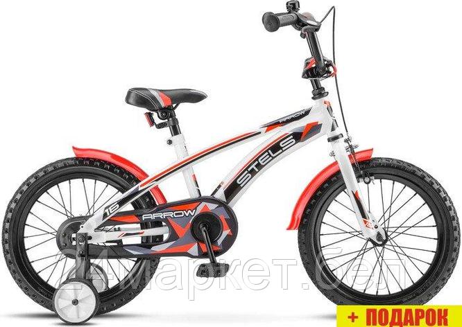 Детский велосипед Stels Arrow 16 V020 2023 (белый/красный), фото 2
