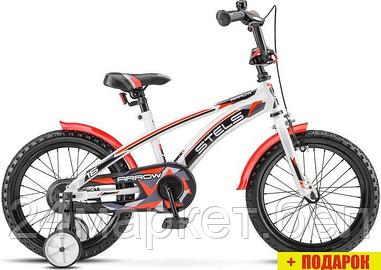 Детский велосипед Stels Arrow 16 V020 2023 (белый/красный)