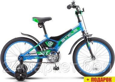 Детский велосипед Stels Jet 18 Z010 2022 (синий)