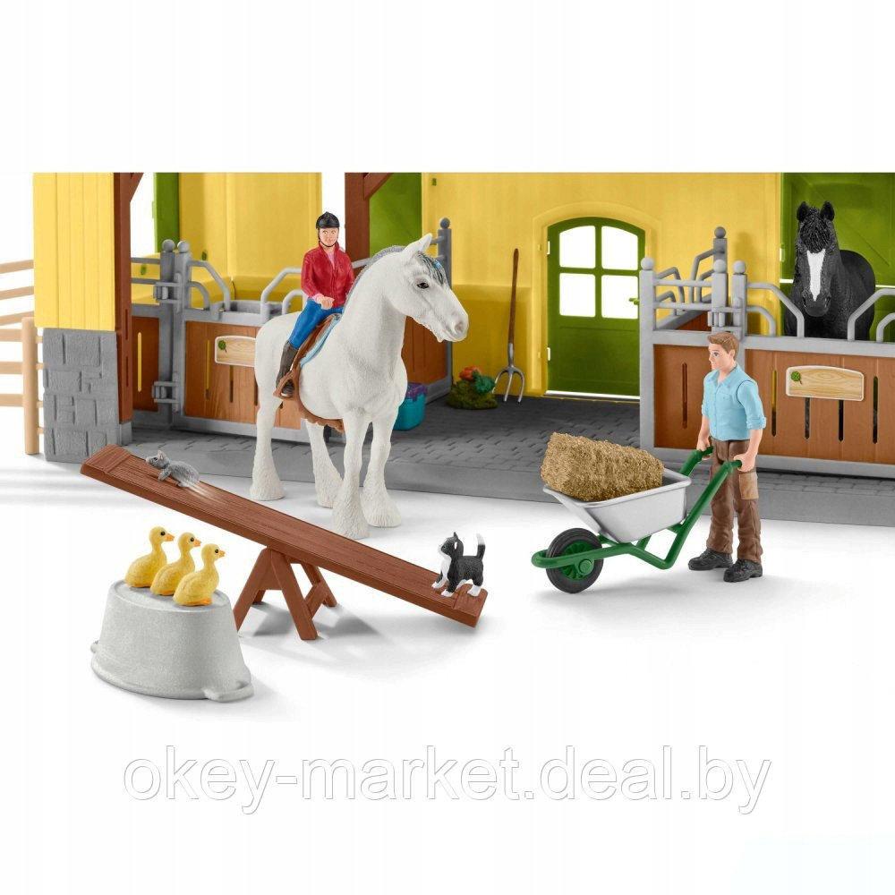 Игровой набор Schleich Конюшня со стойлами для лошадей 42485 - фото 7 - id-p133068554