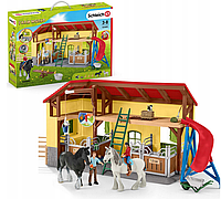 Игровой набор Schleich Конюшня со стойлами для лошадей 42485