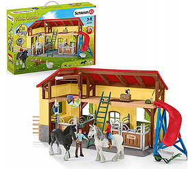 Игровой набор Schleich Конюшня со стойлами для лошадей 42485