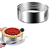 Форма для выпечки коржей (для торта) кольцо раздвижное с прорезями 16-20 см, фото 4