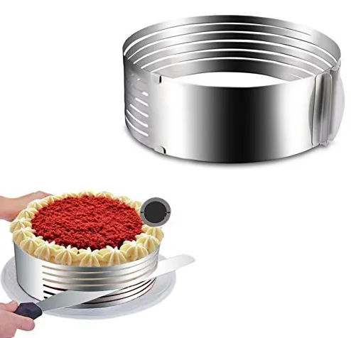 Форма для выпечки коржей (для торта) кольцо раздвижное с прорезями 16-30 см - фото 5 - id-p224548056