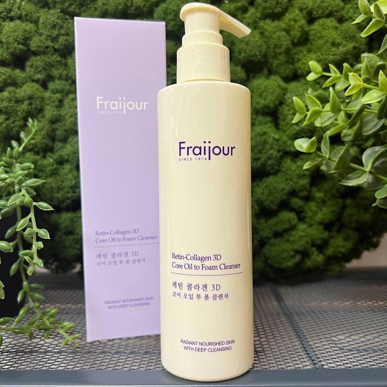 Гидрофильное масло-пенка для лица Fraijour Retin-Collagen 3D Core Oil to Foam Cleanser, 210 мл - фото 1 - id-p224550219