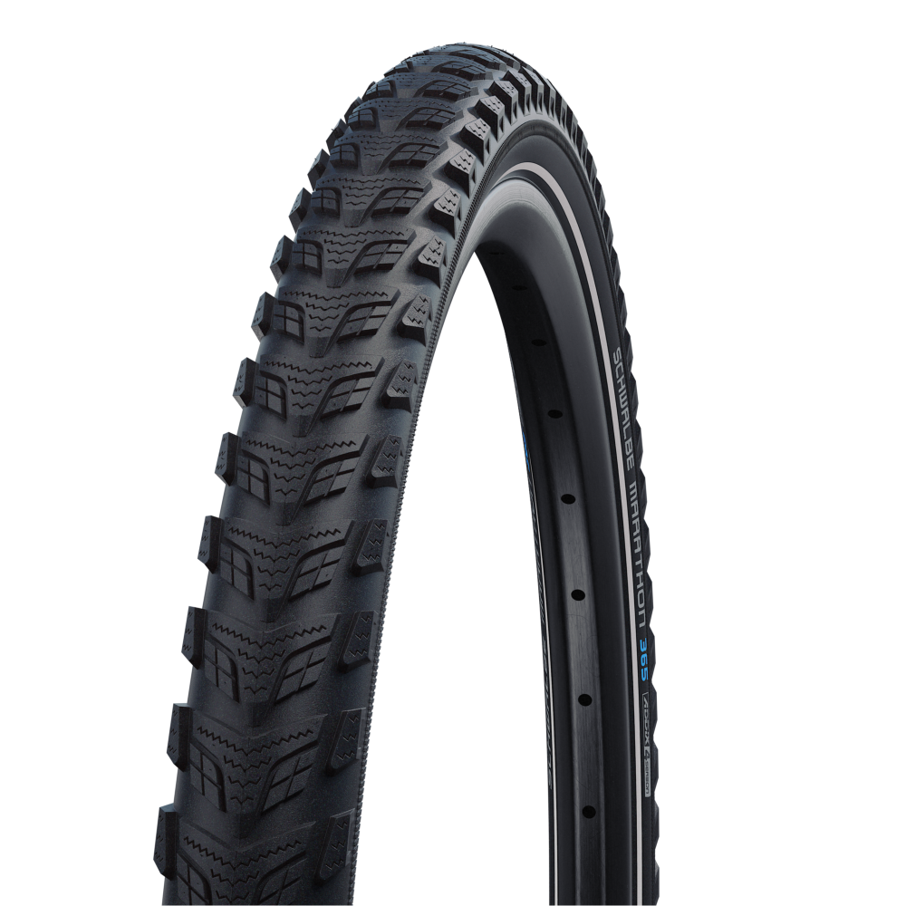 Покрышка Schwalbe, MARATHON 365, 28x1.50 (40-622), GreenGuard, Addix 4season, Black-Reflex