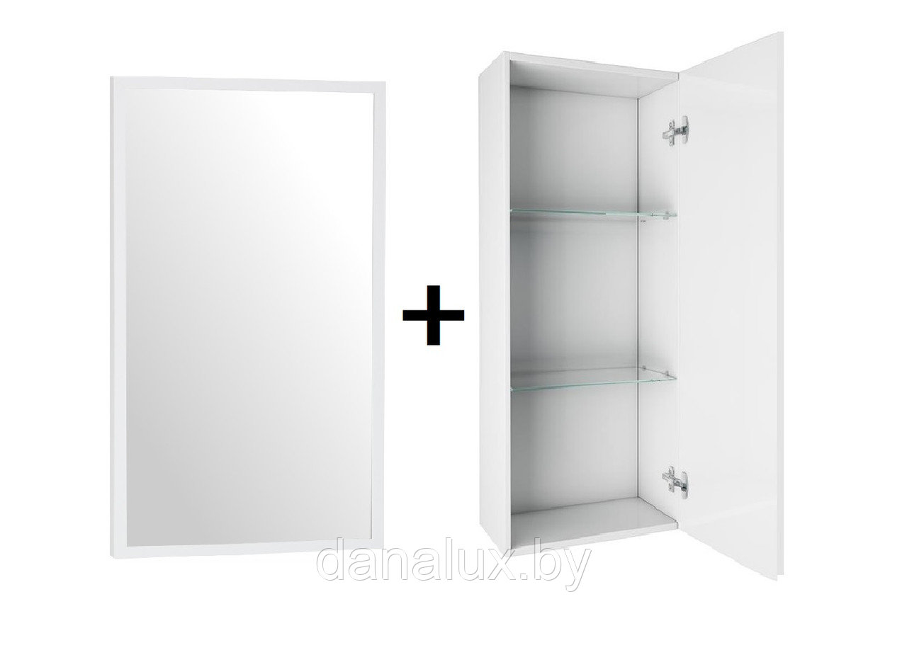 Зеркало Дана Лидер 70 со шкафчиком 30 (правый) - фото 1 - id-p224550470