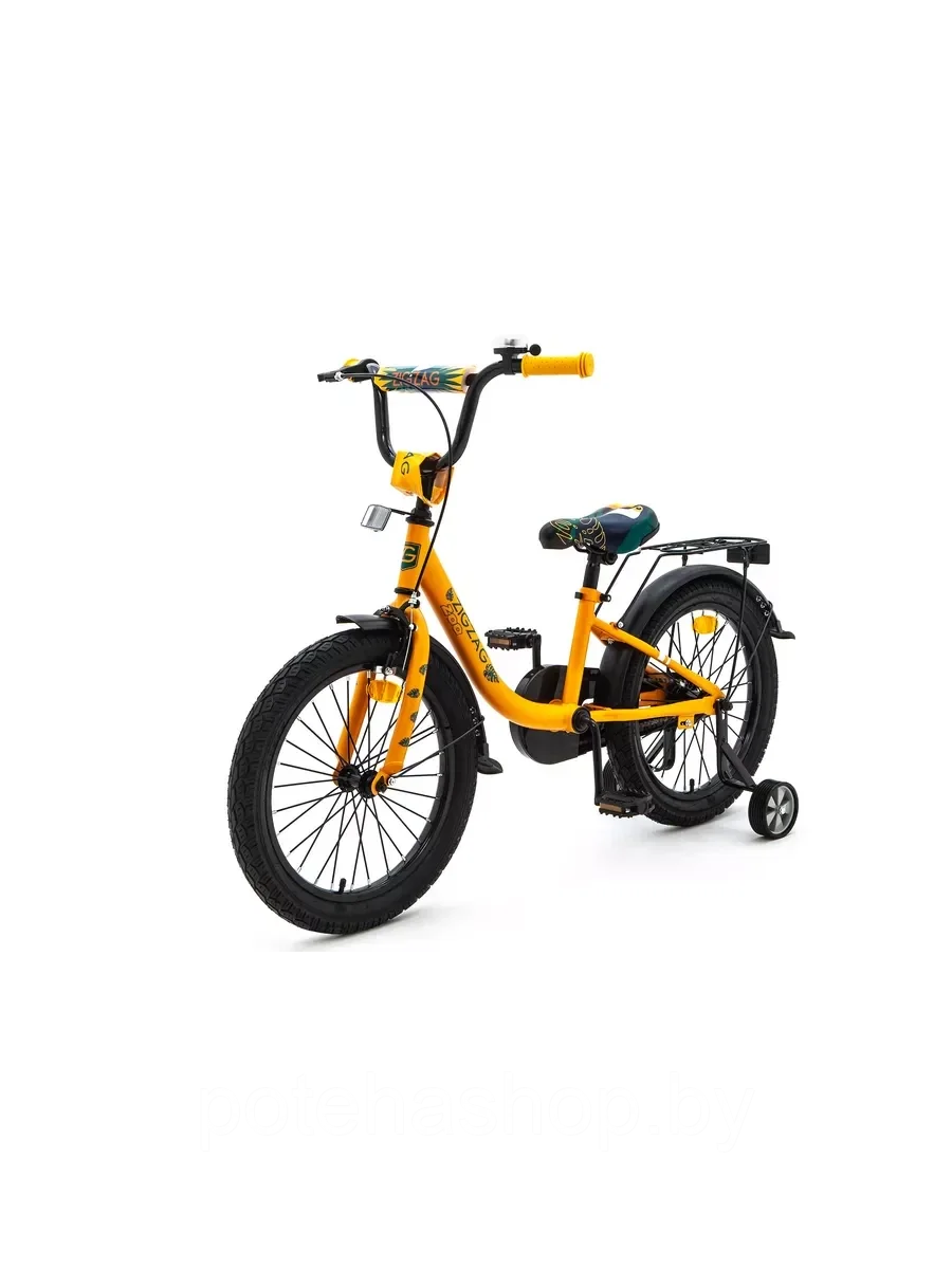 Велосипед с приставными колесами, колеса 18" ZIGZAG ZOO оранжевый, ZG-1881 - фото 5 - id-p224530793