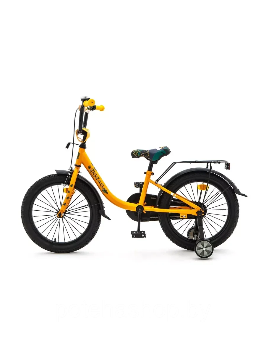 Велосипед с приставными колесами, колеса 18" ZIGZAG ZOO оранжевый, ZG-1881 - фото 4 - id-p224530793