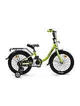 Велосипед с приставными колесами, колеса 14" ZIGZAG ZOO зеленый, ZG-1484, фото 3