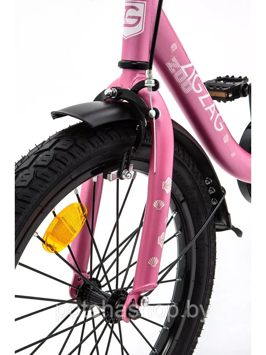Велосипед с приставными колесами, колеса 14" ZIGZAG ZOO розовый, ZG-1482 - фото 10 - id-p224523572