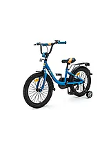 Велосипед с приставными колесами, колеса 14" ZIGZAG ZOO бирюзовый, ZG-1483, фото 2