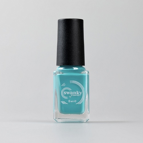 Swanky Stamping, Лак для стемпинга S75 - Бирюзовый (6 мл)