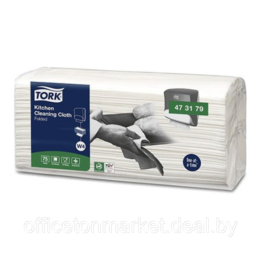 Материал нетканый "Tork Premium" для кухни в салфетках, W4, 75 шт/упак (473179) - фото 1 - id-p169019327