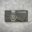 Дизайнерская матовая открытка-конверт, 20х10 см, фольгирование, фото 5