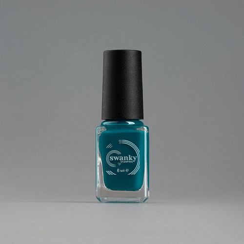 Swanky Stamping, Лак для стемпинга S66 - Темно-бирюзовый (6 мл)