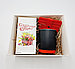 “Red” подарочный набор: кружка, держатель банковских карт и чай, фото 2