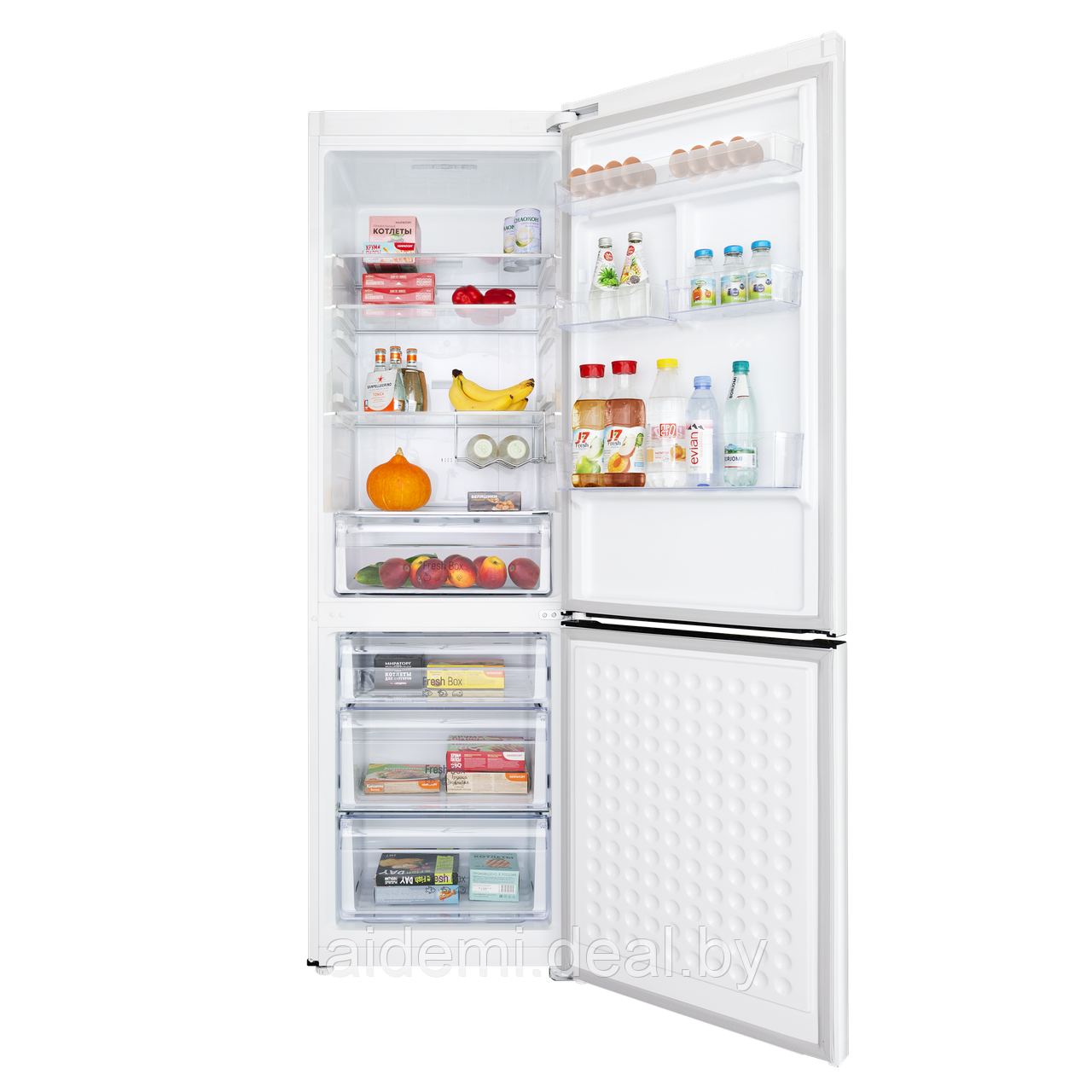 Холодильник-морозильник MAUNFELD MFF195NFW10 - фото 2 - id-p224548757