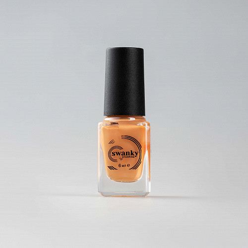 Swanky Stamping, Лак для стемпинга S44 - Сливочно-оранжевый (6 мл)