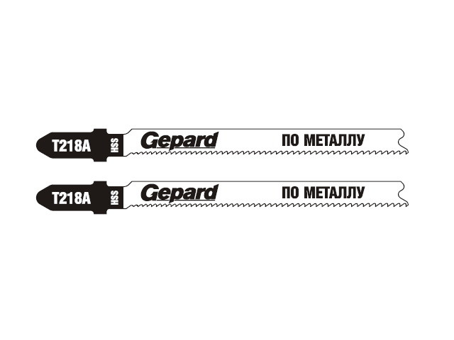 Пилка для лобзика по металлу T218A (2 шт.) GEPARD (GP0612-03)