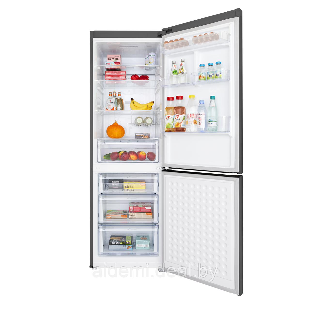 Холодильник-морозильник с инвертором MAUNFELD MFF187NFIS10 - фото 2 - id-p224548765