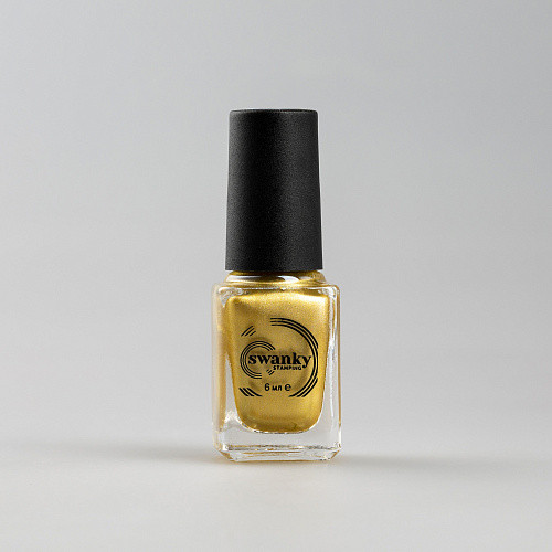 Swanky Stamping, Лак для стемпинга M07 - Холодное золото (6 мл)