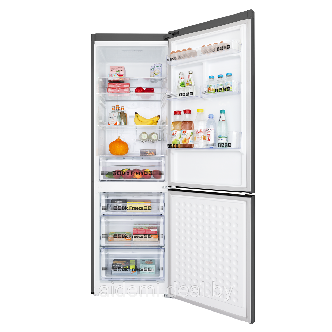Холодильник-морозильник с инвертором MAUNFELD MFF195NFIS10 - фото 2 - id-p224548767
