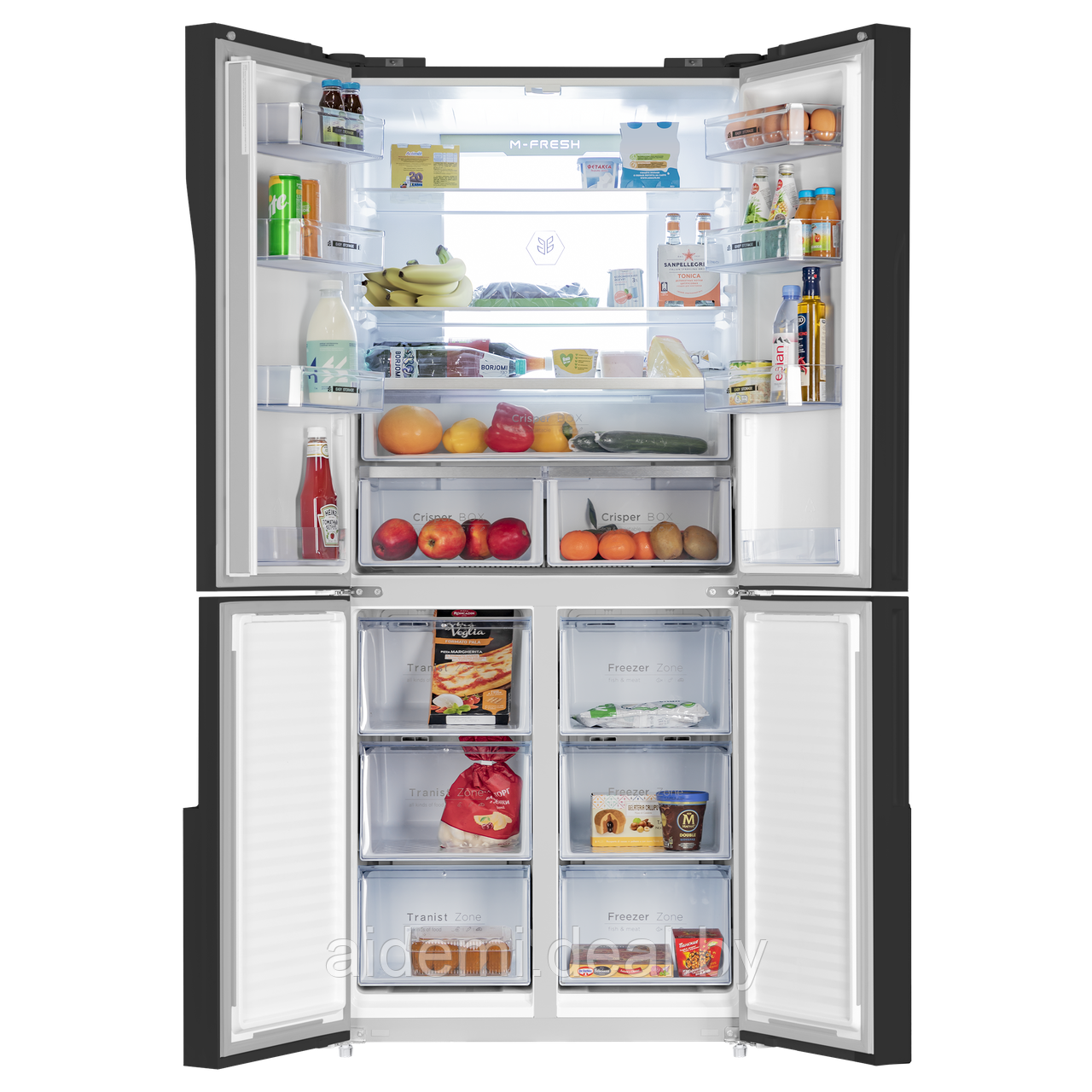 Холодильник с инвертором MAUNFELD MFF181NFB - фото 2 - id-p224548786