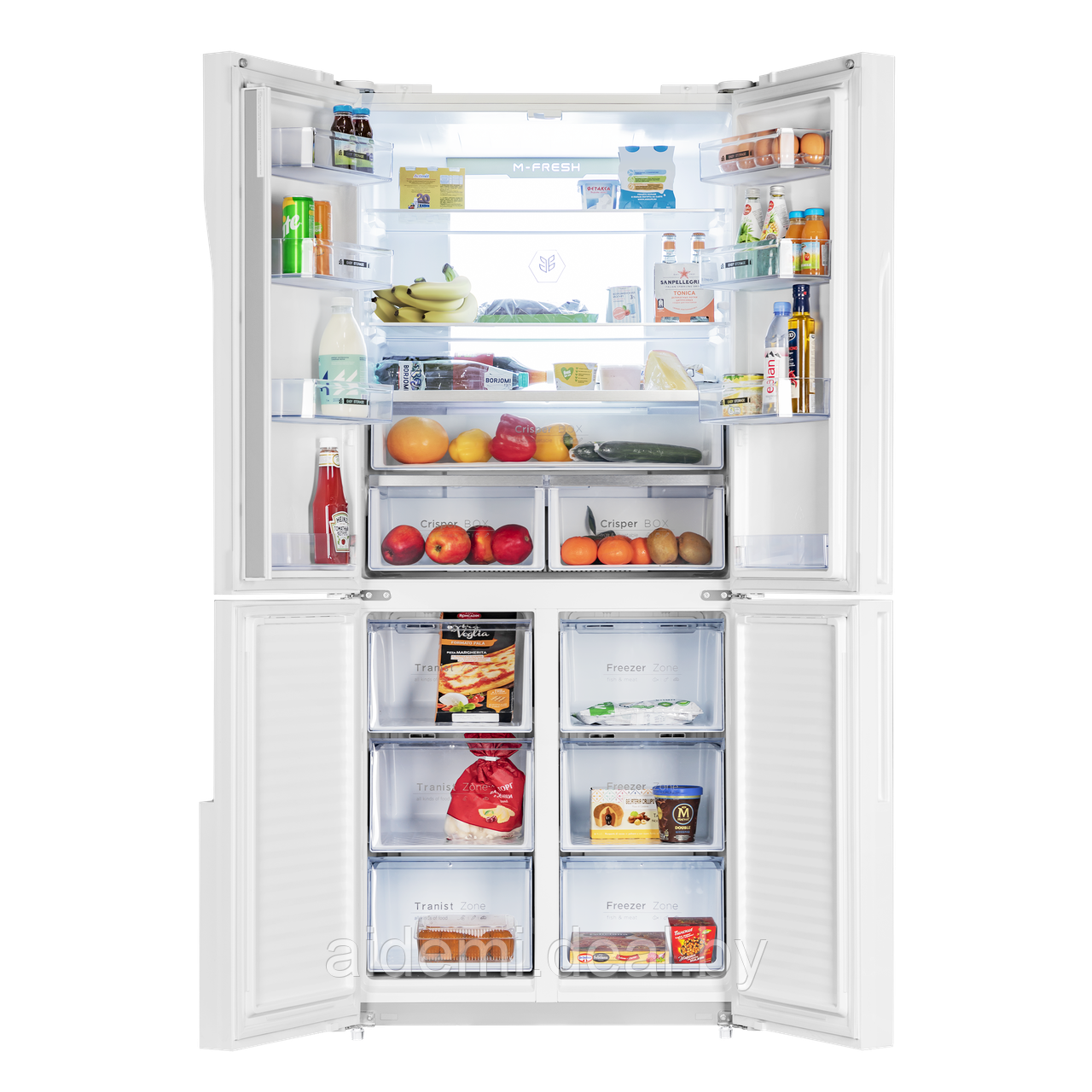 Холодильник с инвертором MAUNFELD MFF181NFW - фото 2 - id-p224548787