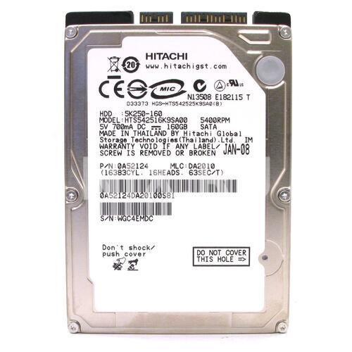 Жесткий диск (HDD) SATA Hitachi 160Gb (с разбора) - фото 1 - id-p218605980