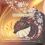 Зефир O'Zera в шоколаде 270 г, со вкусом манго в горьком шоколаде