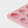 Форма силиконовая для украшений Доляна «Пасхальные кролики», 19x12,5x1 см, 18 ячеек, цвет розовый, фото 5
