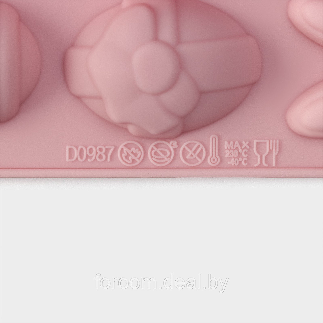 Форма силиконовая для украшений Доляна «Пасхальные кролики», 19x12,5x1 см, 18 ячеек, цвет розовый - фото 6 - id-p224552623