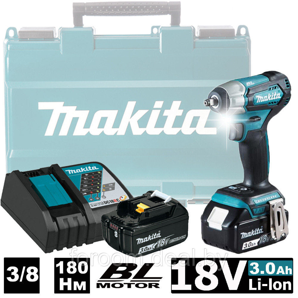 Гайковерт аккумуляторный DTW180RFE (DTW 180 RFE) MAKITA - фото 1 - id-p224552649