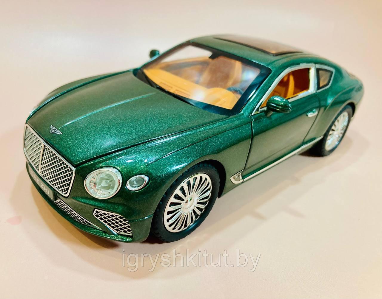 Металлическая машинка Bentley, свет, звук, инерционная - фото 1 - id-p224553072
