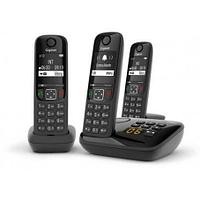 Р/Телефон Dect Gigaset AS690A Trio RUS черный (труб. в компл.:3шт) автооветчик АОН