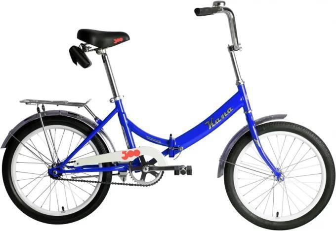 Складной велосипед для взрослого подростка мальчика FORWARD KAMA 20 дюймов синий подростковый с багажником - фото 1 - id-p224553291