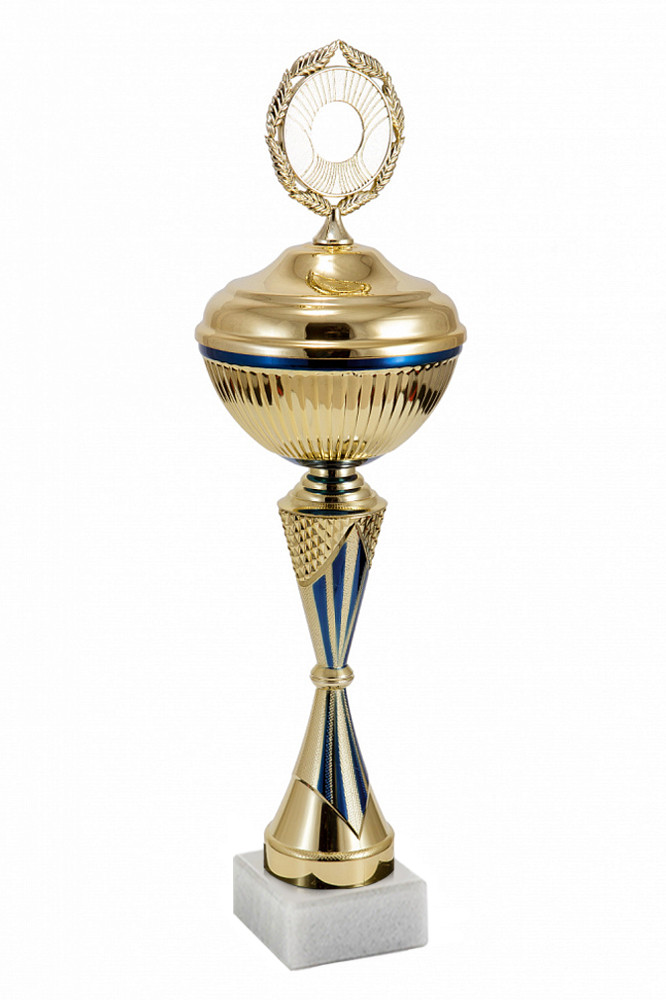Кубок  "Богатство" на мраморной подставке с крышкой , высота 40 см, чаша 10 см арт. 304-270-100 КЗ100