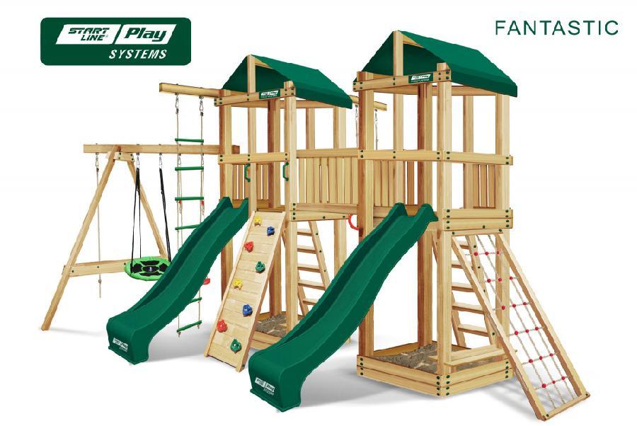 Детский городок Start Line Play FANTASTIC эконом (green) - фото 1 - id-p224553978