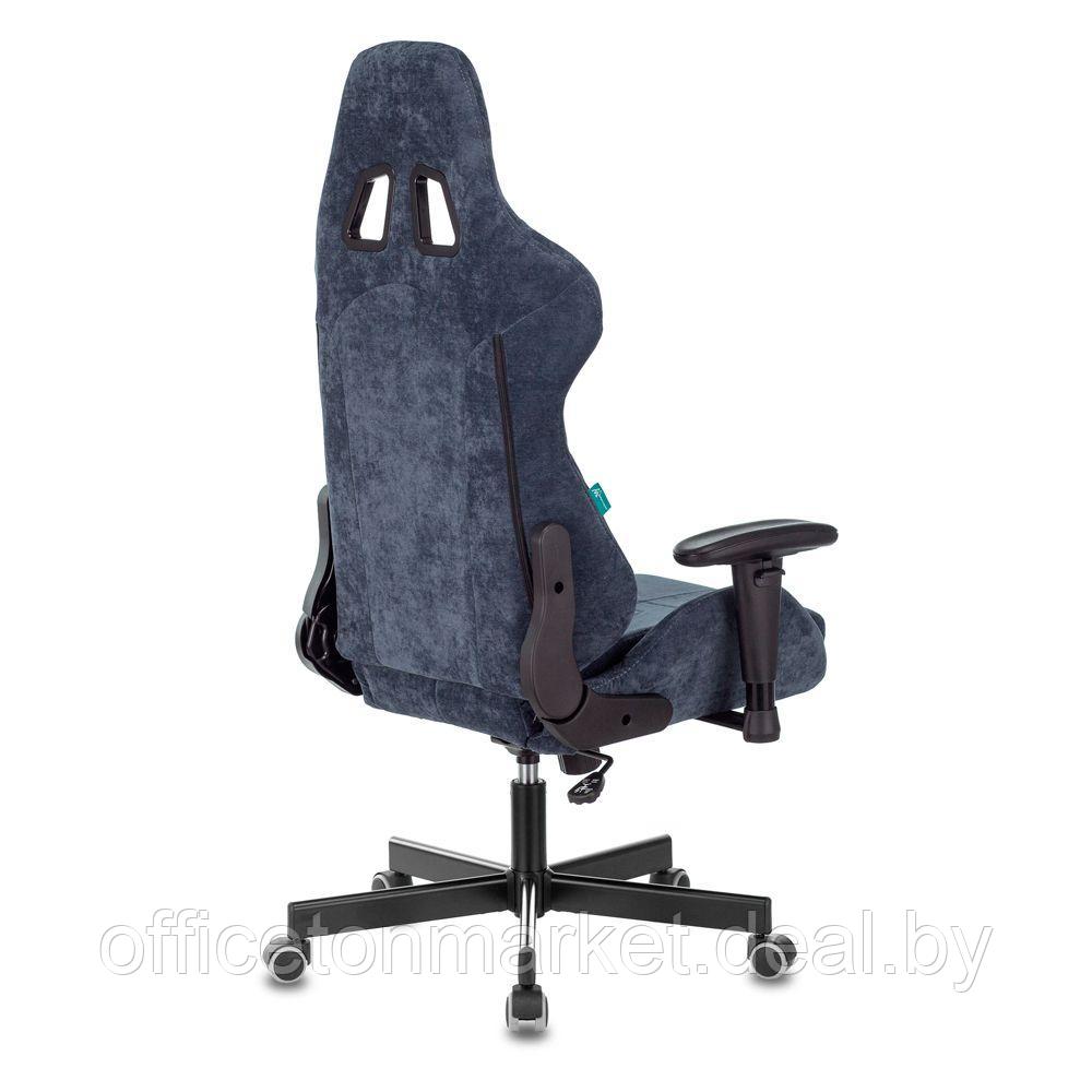 Кресло игровое Zombie "VIKING KNIGHT Fabric", ткань, металл, синий - фото 8 - id-p224554224