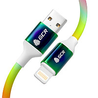 GCR Кабель 1.2m USB AM/Lightning - поддержка всех IOS, MFI, AL корпус, GRADIENT, GCR-53107 GCR Кабель 1.2m USB