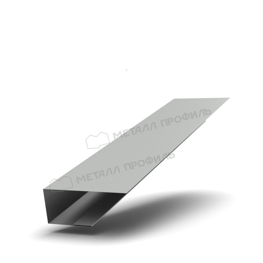Металл Профиль Планка J-профиль 24х18х3000 NormanMP (ПЭ-01-9003-0.5)
