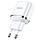 Сетевое зарядное устройство N4 Aspiring dual port charger(EU) белый hoco 2,4A, фото 2