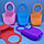 Держатель силиконовый для губки и мыла с сливными отверстиями / Органайзер на кран на кнопке Оранжевый, фото 10