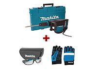 Отбойный молоток MAKITA HM 1203 C + АКЦИЯ Защитные очки + Перчатки "Механик" XL (1500 Вт, 19.1 Дж, 1900