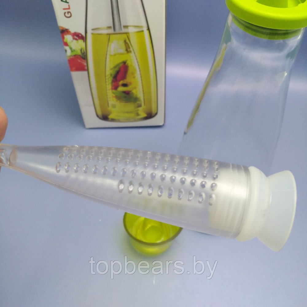 Бутылка - диспенсер стеклянная для масла с ситечком 500 мл. / Бутылка для ароматного масла - фото 3 - id-p224537116